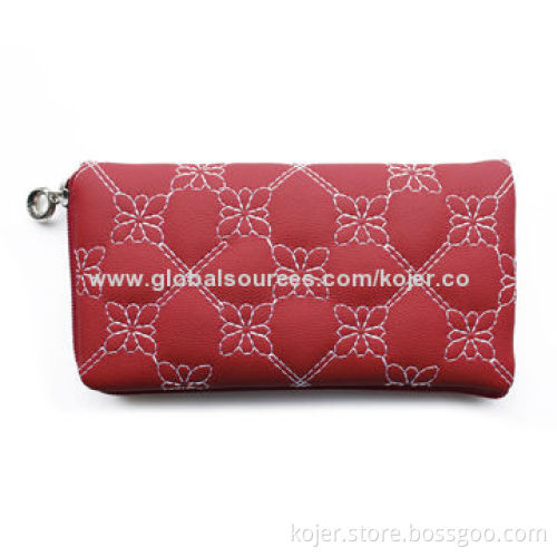 Leather Case for iPhone 4 with Zipper and Lanyard, Customized Patterns and Logos Welcomed